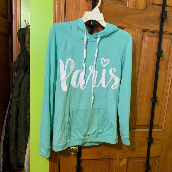 Rue21 Tops - Rue21 Blue Paris Sweatshirt/Hoodie